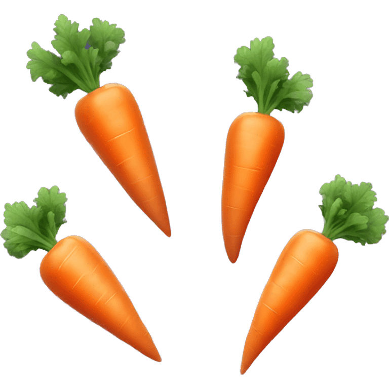 a carrot with sparkles and hearts around  emoji