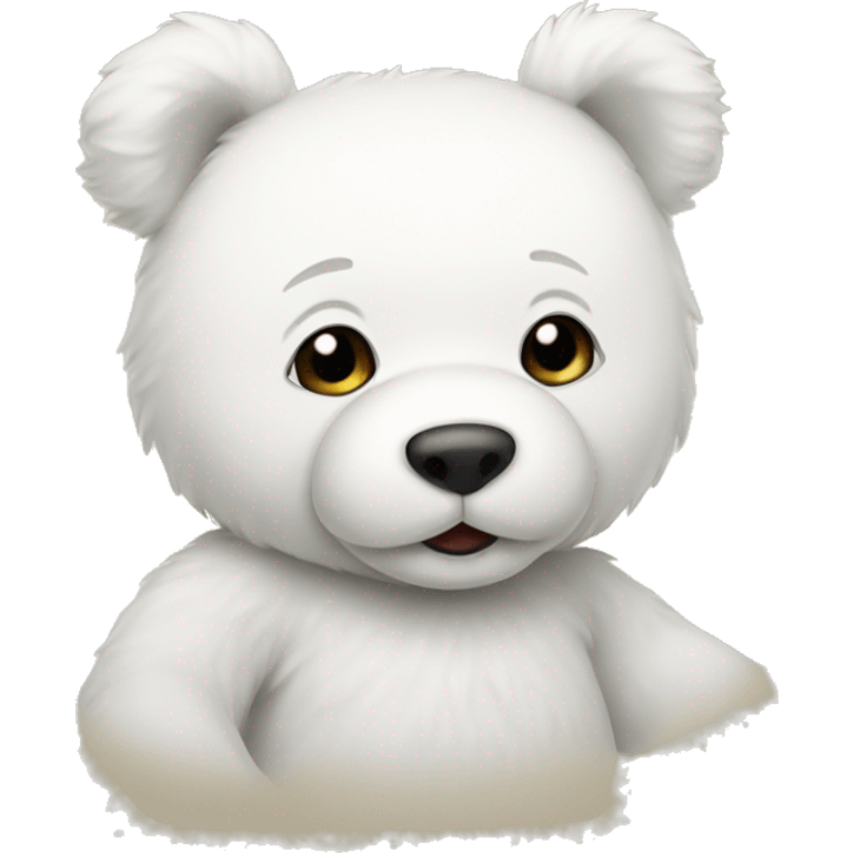 white teddy bear emoji