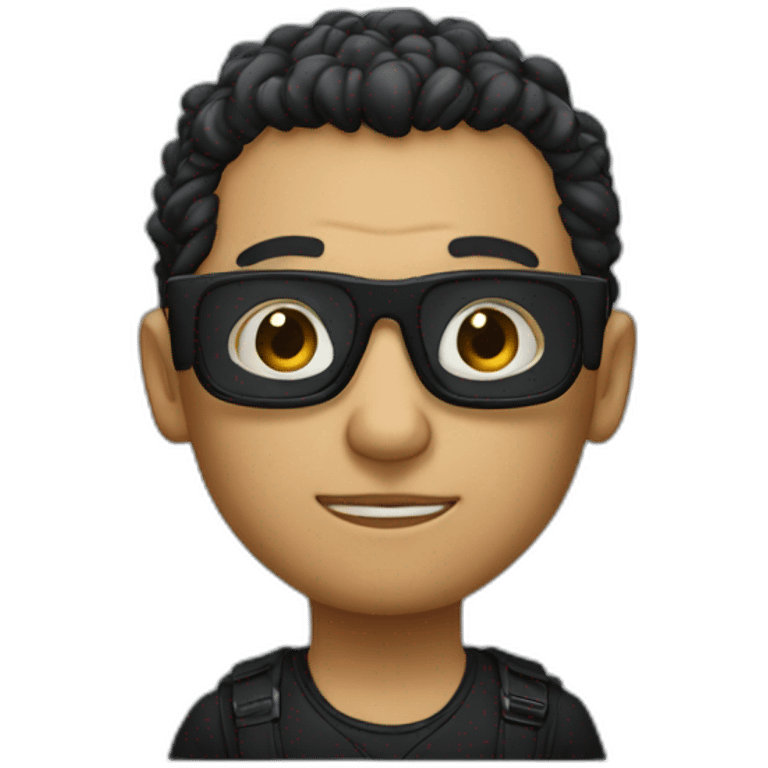 morpheus black glasses emoji