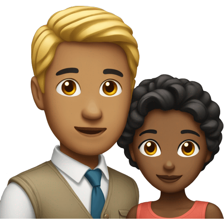 Mixed couple emoji