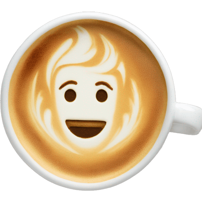 Latte art emoji