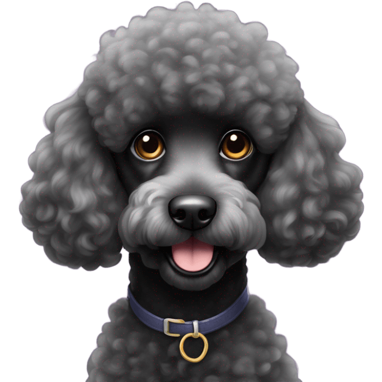 Black poodle emoji