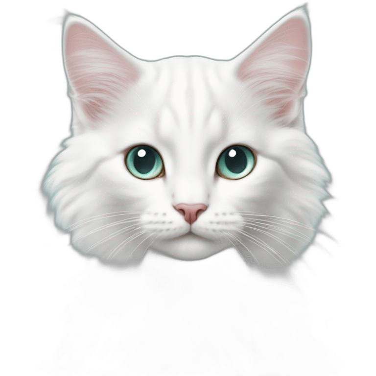 Cute Turkish angora luxury look with meme about TIFFANY&CO-MMUNITY emoji