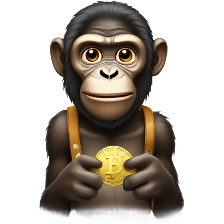 An ape who buy coin emoji