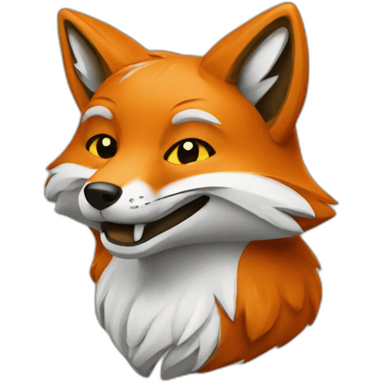 stoned fox emoji