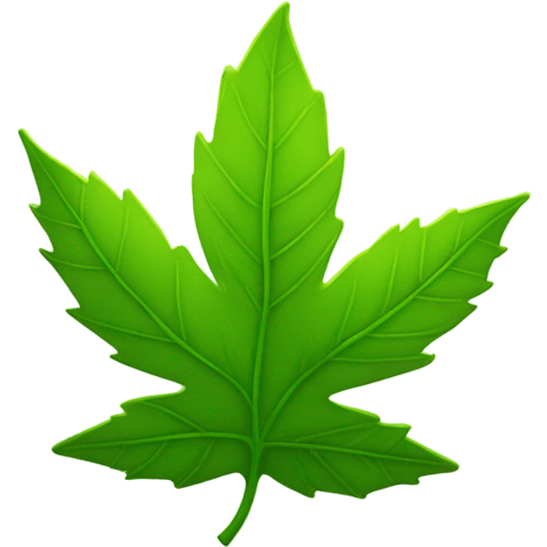 healing leaf in plus shape emoji