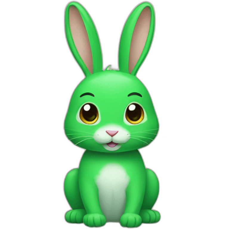 GREEN BUNNY  emoji