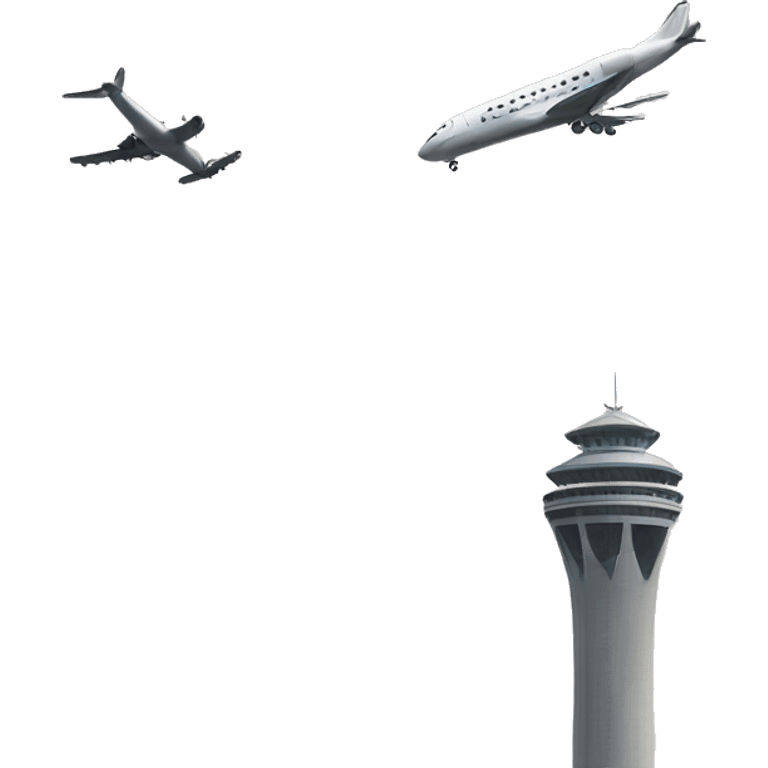 2 towers and a plane emoji