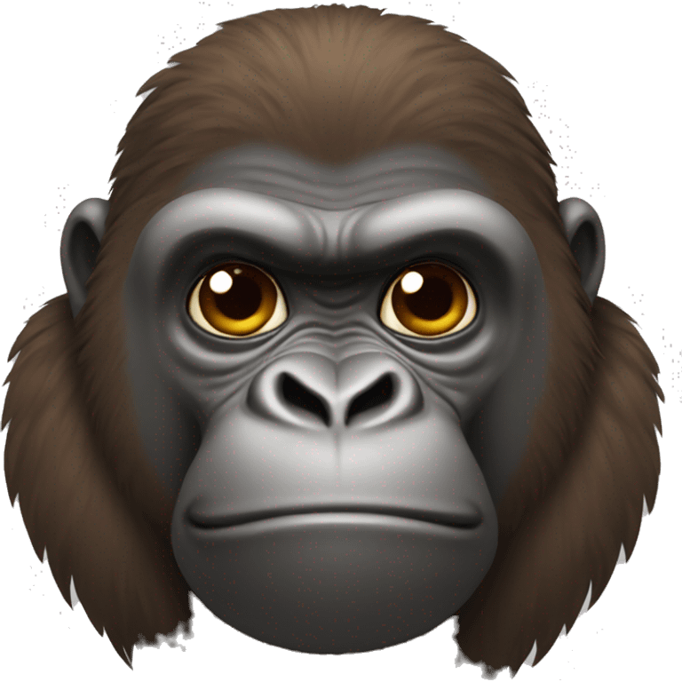 Brown gorilla emoji