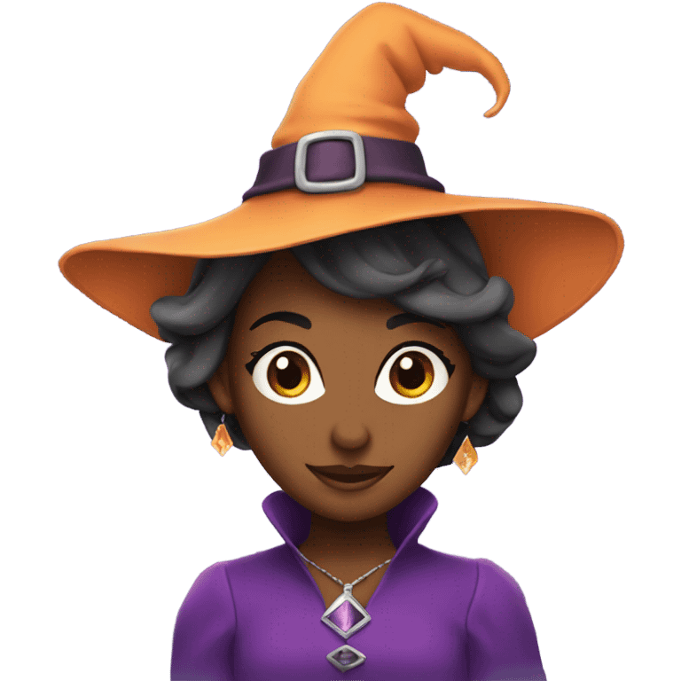 Princess with a witch hat emoji