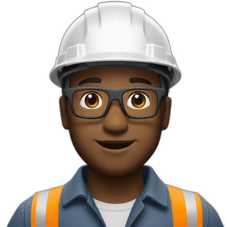 construction worker wearing ar helmet from hololens emoji