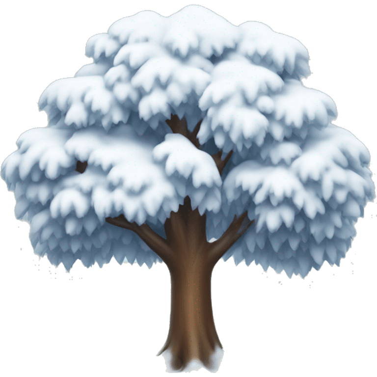 A tree with snow on it  emoji