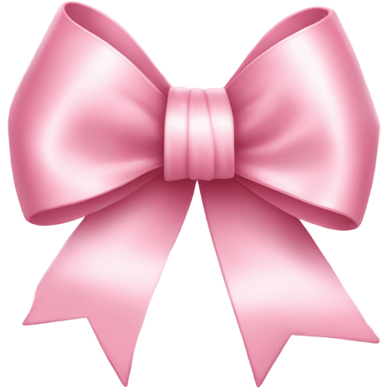 light pink ribbon bow emoji