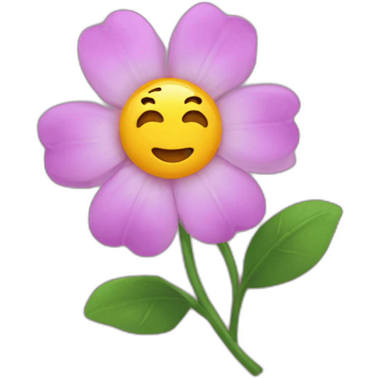 Un cœur est une fleur emoji