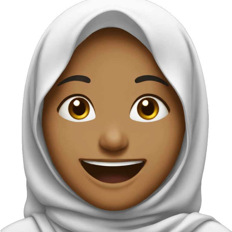 muslim girl laughing emoji