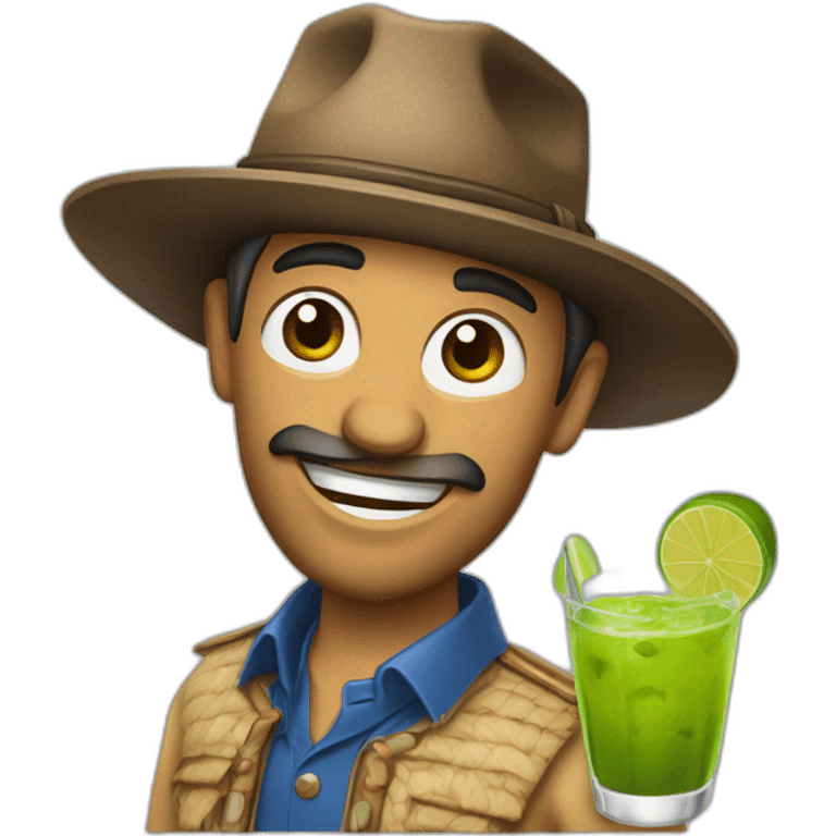 Gaucho with caipirinha emoji