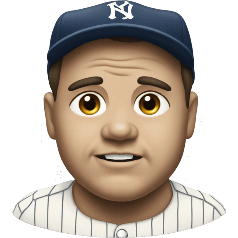 babe ruth face emoji