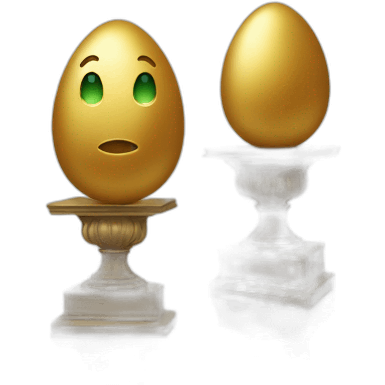 golden egg on pedestal emoji