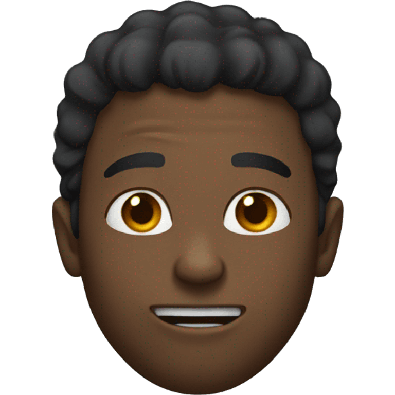 black guy mewing emoji