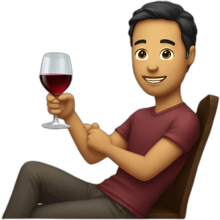 drinking wine emoji