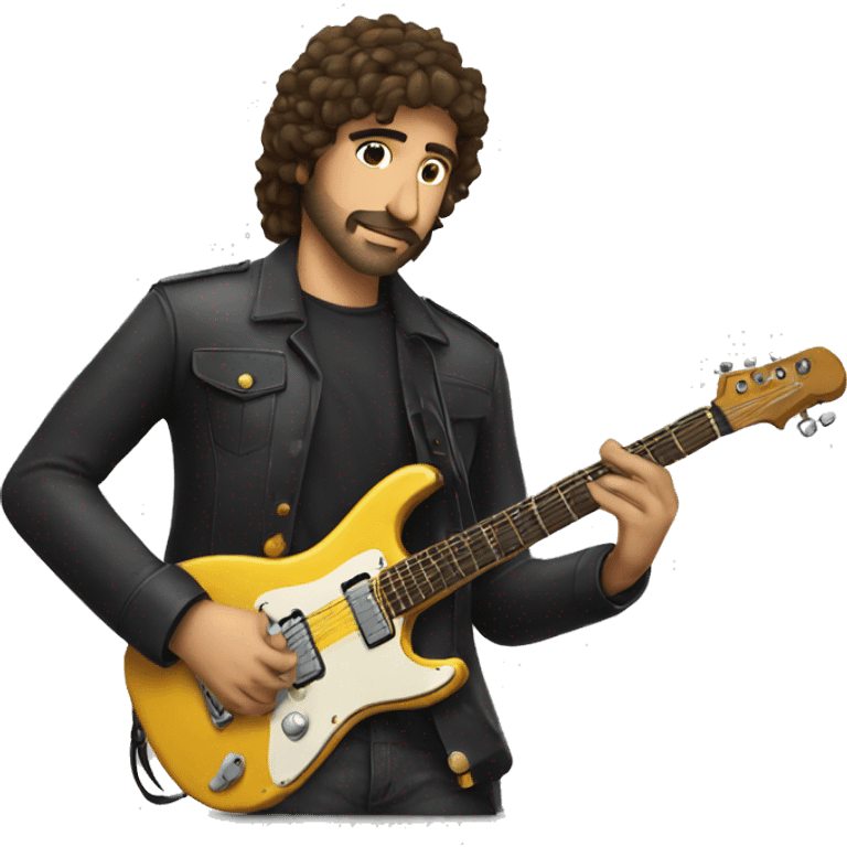 spanish dressed electric guitar player emoji