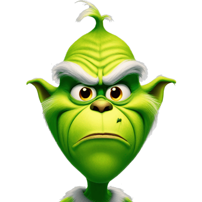 the grinch looking evil emoji