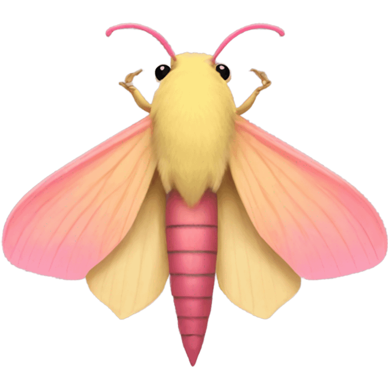 Rosy maple moth emoji