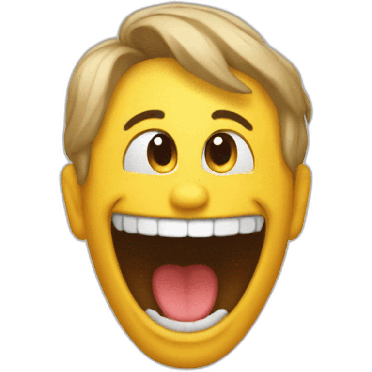 Emoji qui tire la langue sur le coter emoji