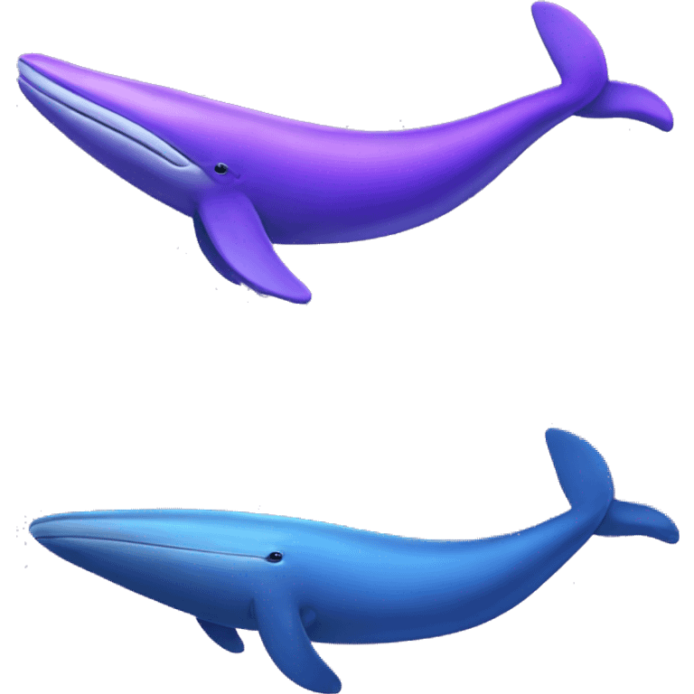 Electric violet blue whale  emoji