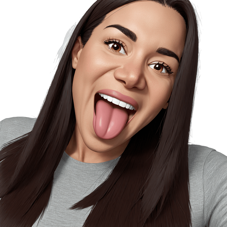 girl with tongue out emoji