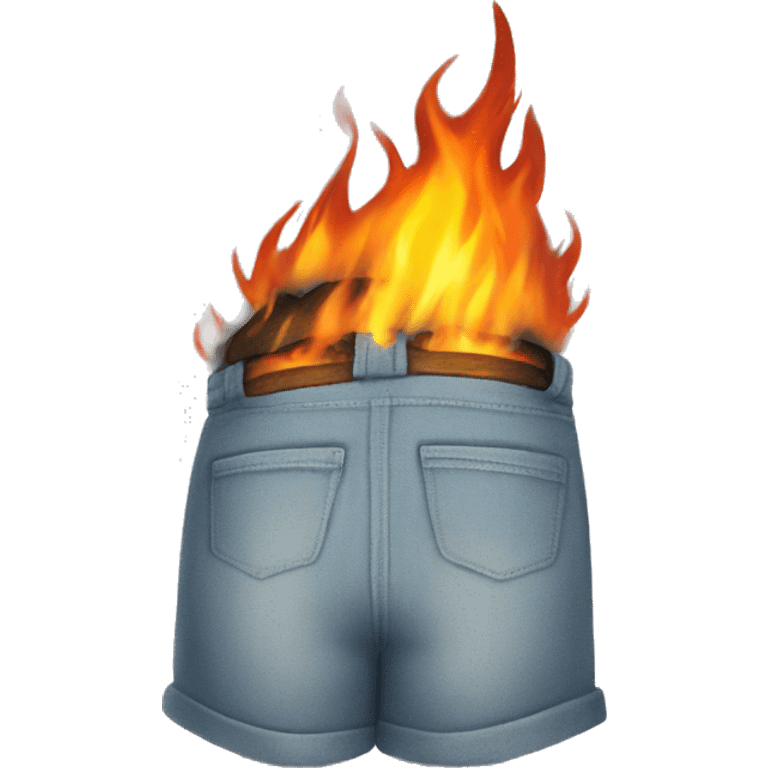 burning pants emoji