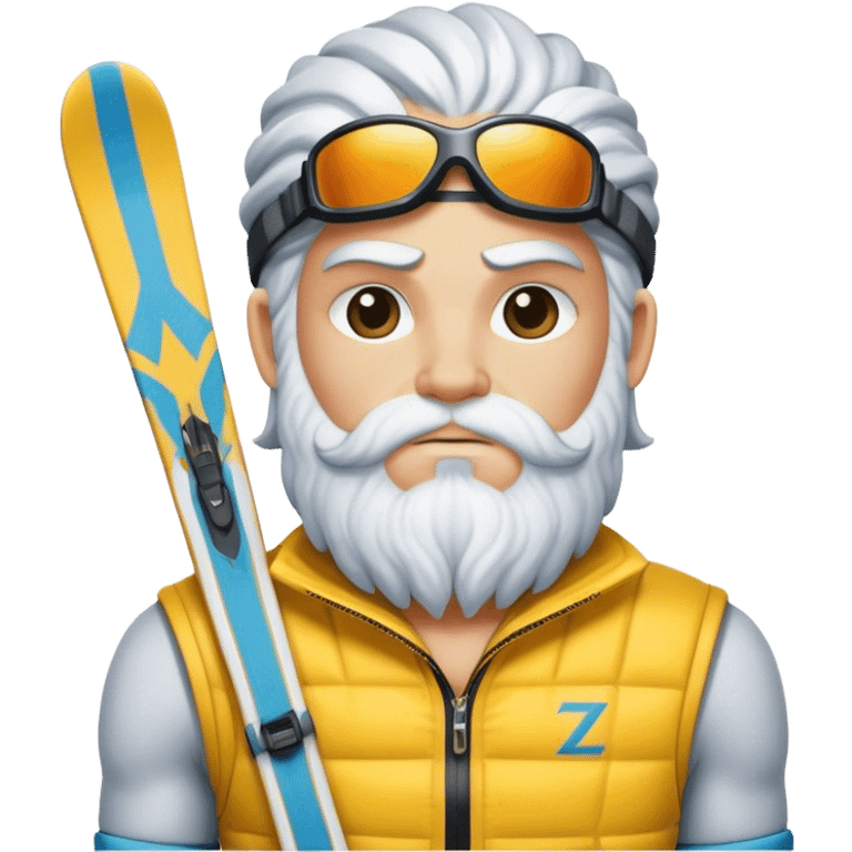 Zeus in a ski outfit emoji