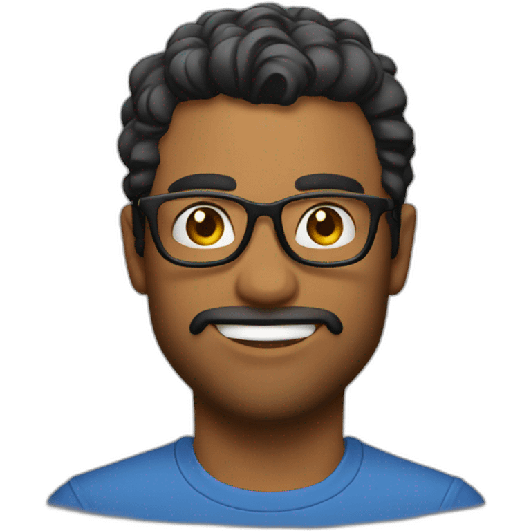 Sexy man geek emoji