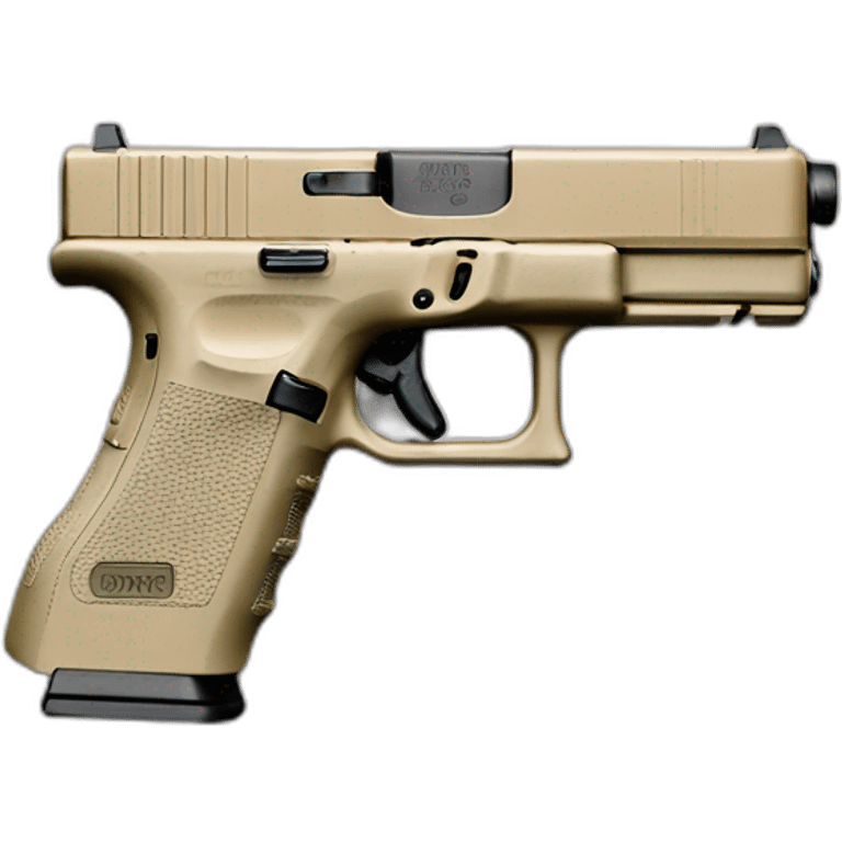 glock 17 beige detailled military emoji