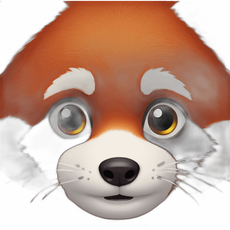 Red panda face emoji