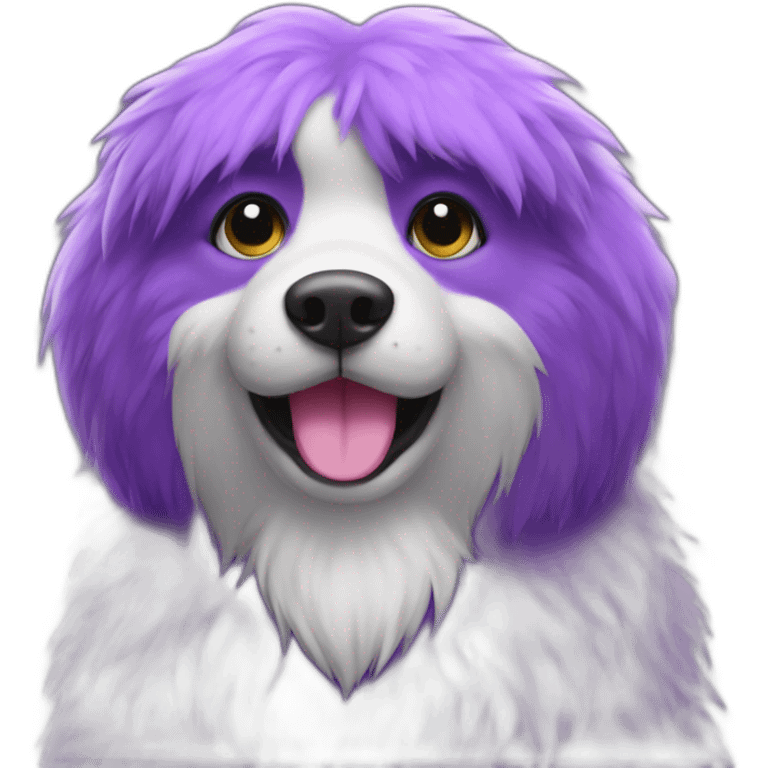 Purple fur bell emoji