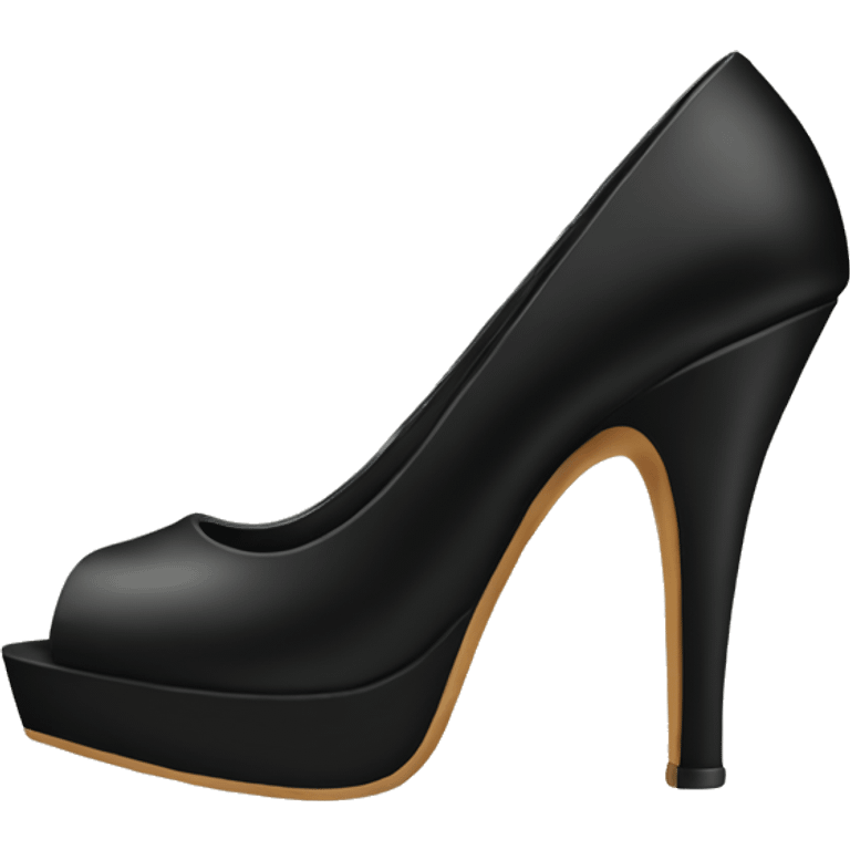 Black high heels  emoji