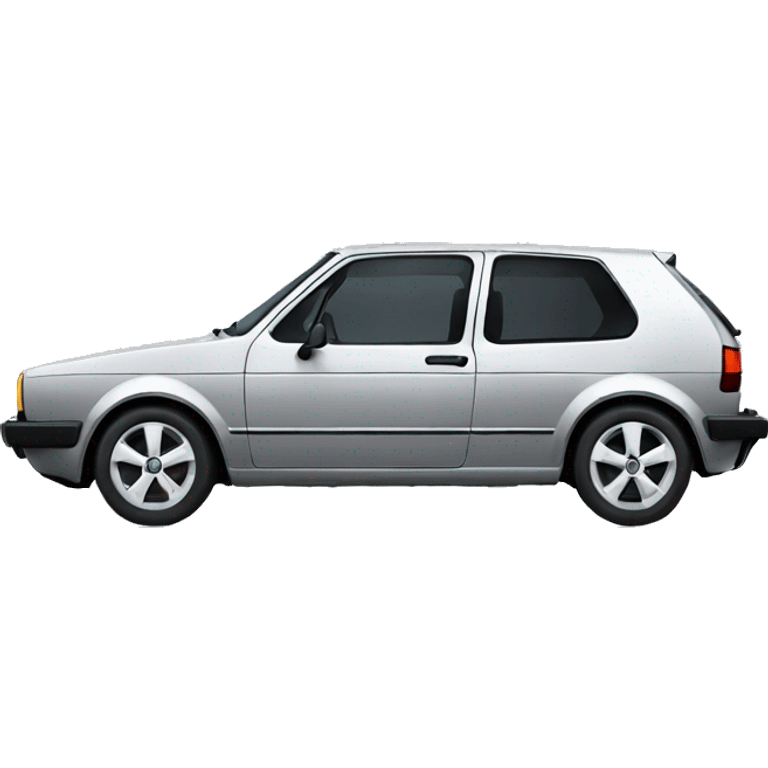 Grey Volkswagen Golf  emoji