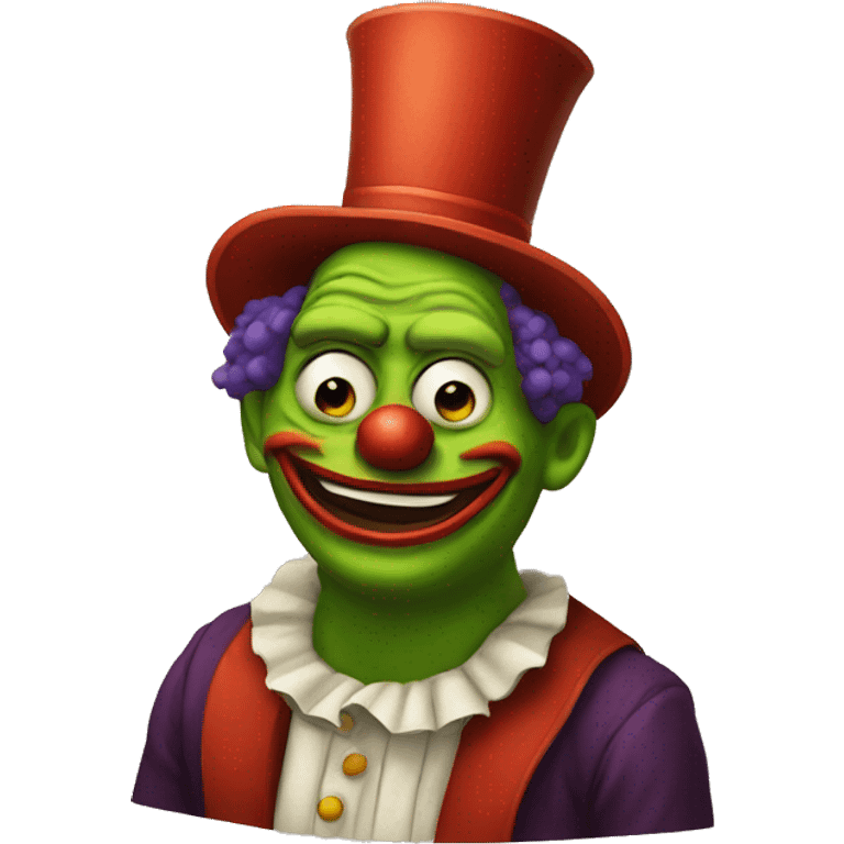 Pepe clown emoji