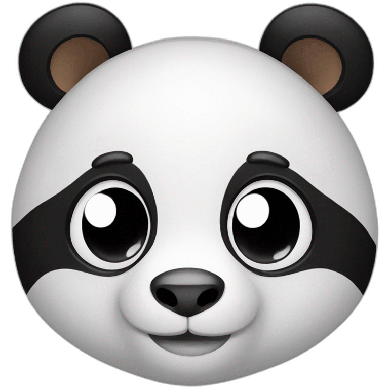 Cute panda face  emoji