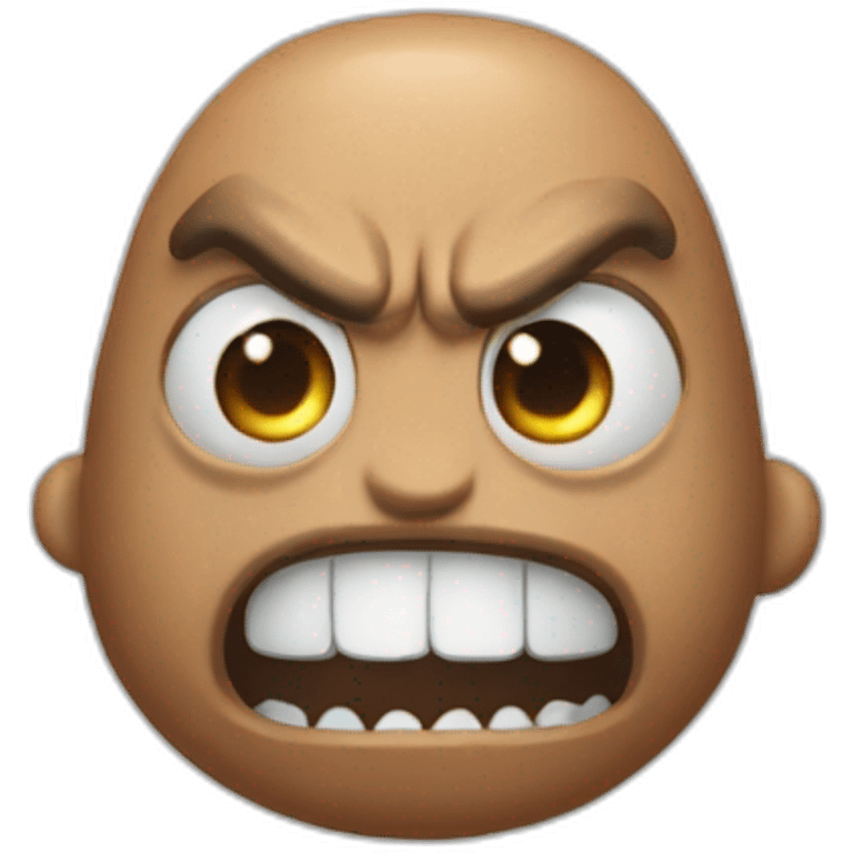 Dwayne The Rock Johnson squid in one face emoji