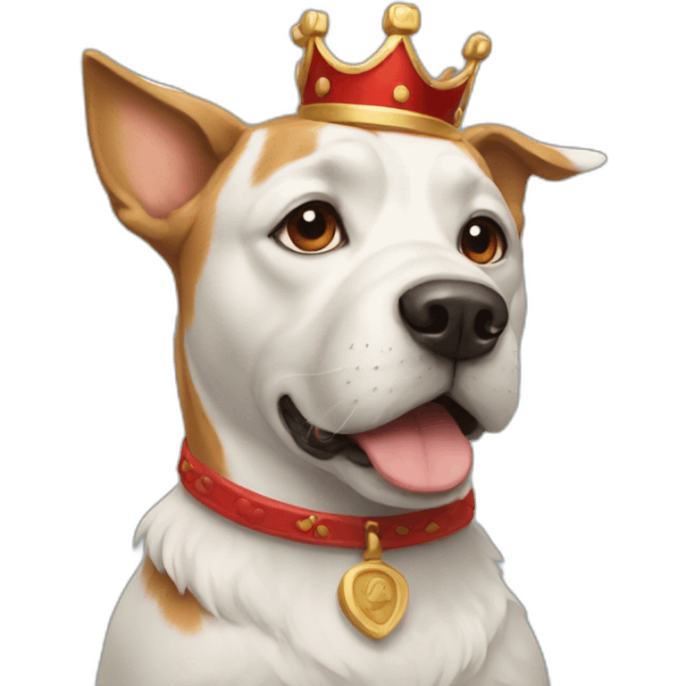 dog with a red crown emoji