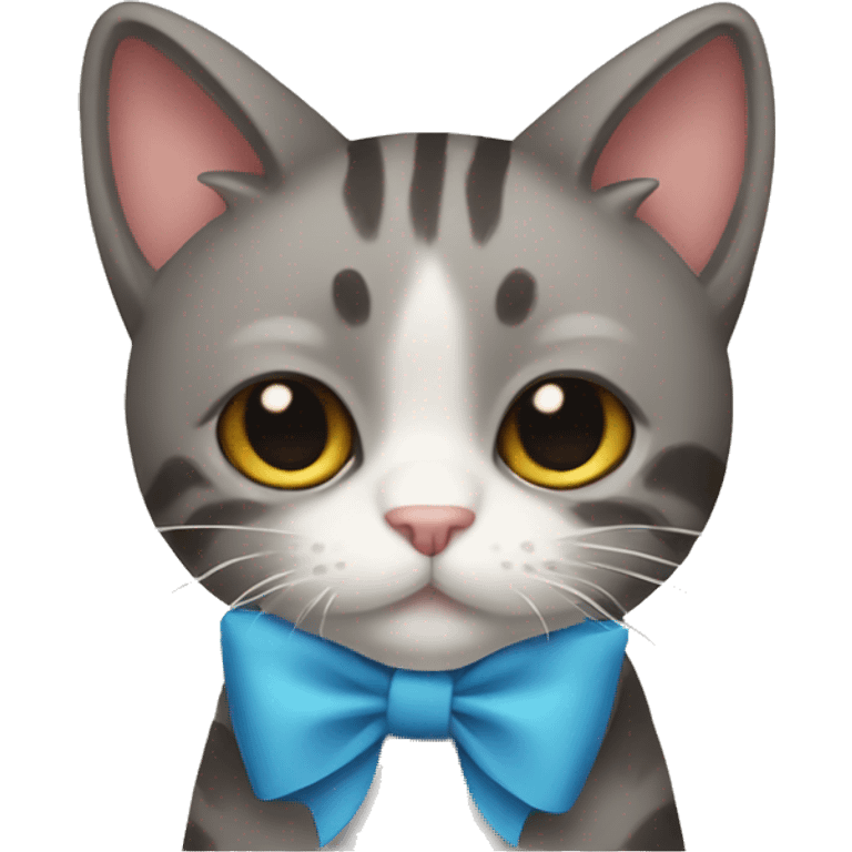 Cat with bow emoji