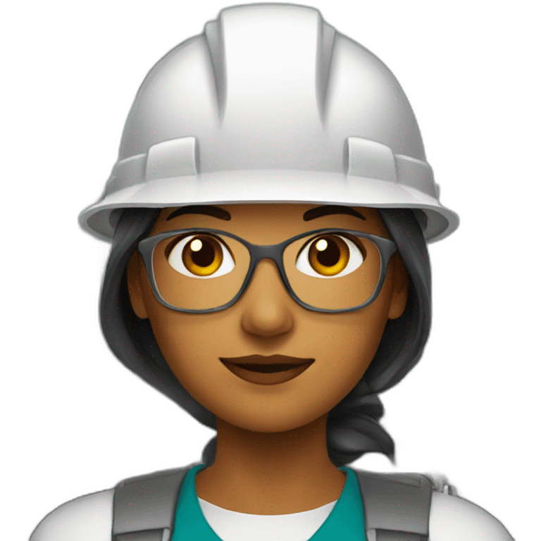 female worker in oil refinery emoji