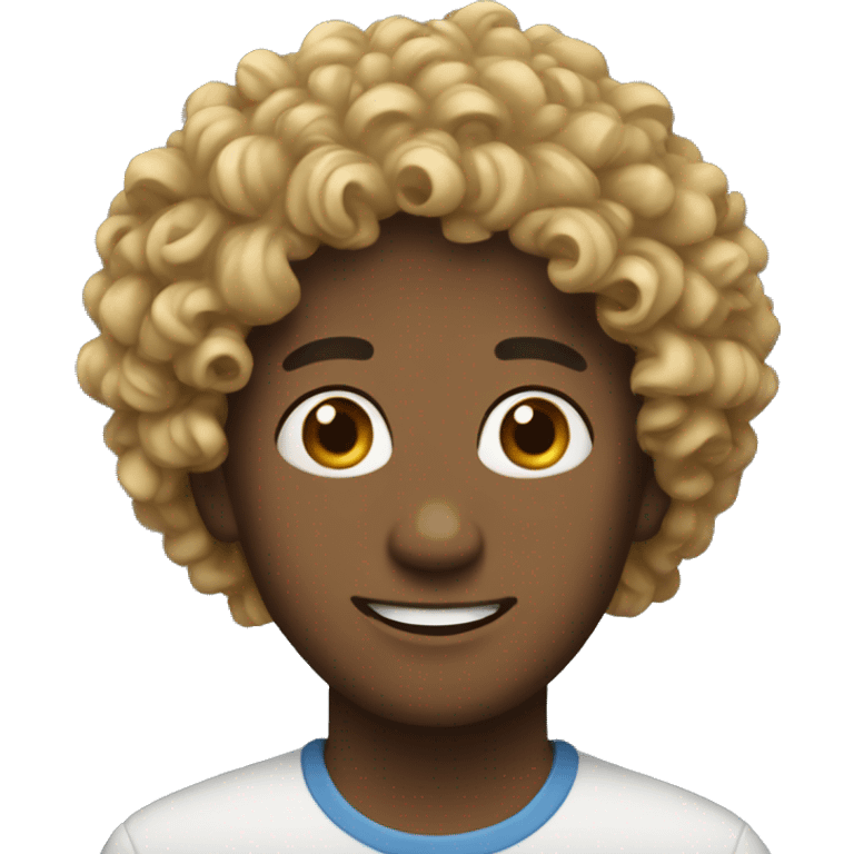 Person, curly  emoji