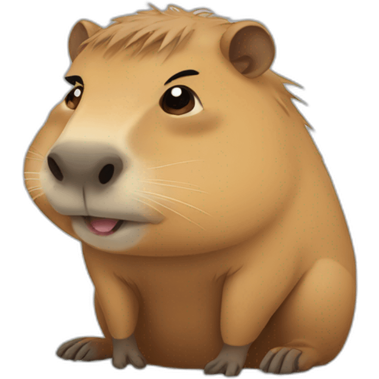 Capybara crying emoji