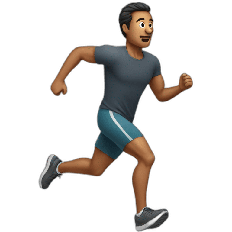 Running hombre emoji