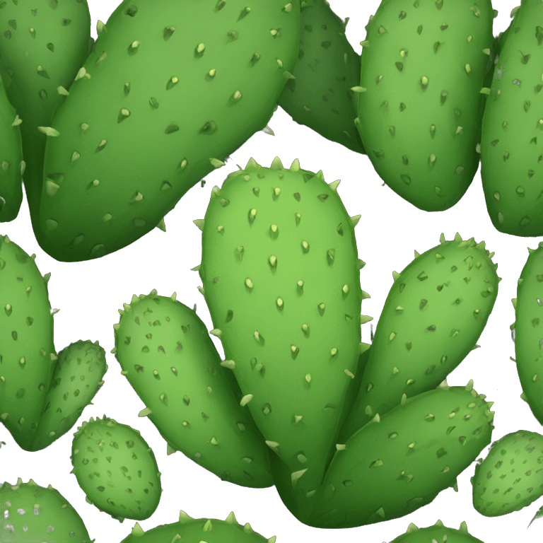 round Nopal without pot emoji