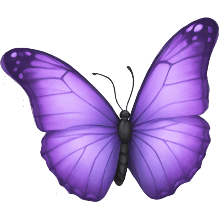 Purple butterfly emoji