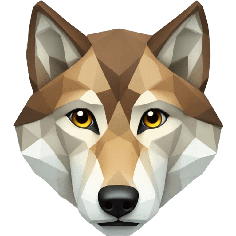 geometric wolf emoji